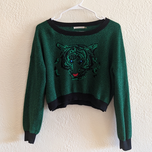 Mustard Seed Sweaters - ⭐ Vintage Inspired Animal Crop Sweater Mustard Seed Sweaters - ⭐ Vintage Inspired Animal Crop Sweater